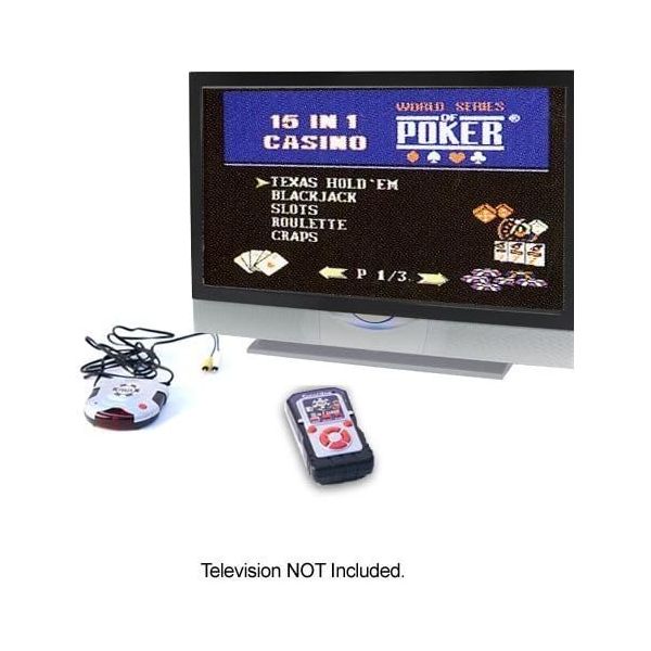 Excalibur 월드 시리즈 오브 포커 무선 플러그 앤 플레이 15 in 1 TV 게임