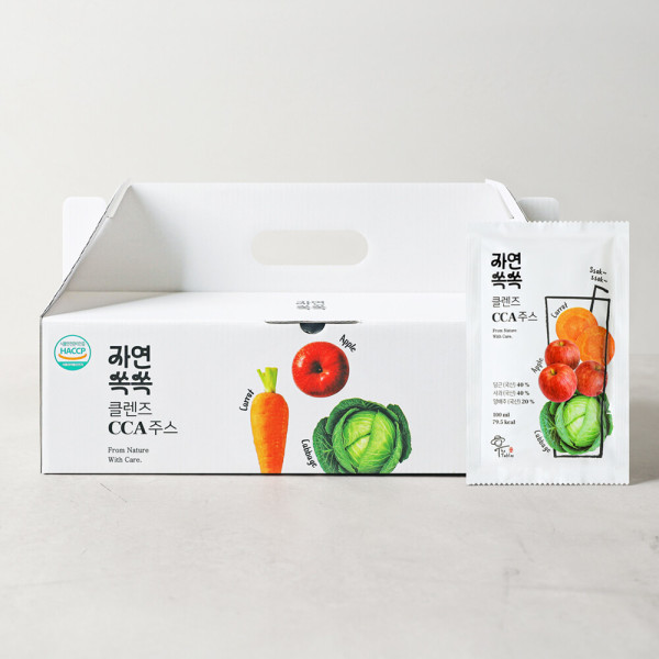 [오늘출발] 더테이블 클렌즈 CCA주스 사과 당근 양배추 갈아넣은 주스 100ml 60포