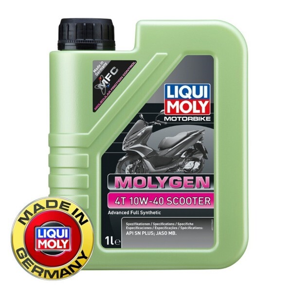 [오늘출발] 리퀴몰리 스쿠터엔진오일 몰리겐 10W-40 100%합성유 엔진보호 복원 기능성 (PN.21719)