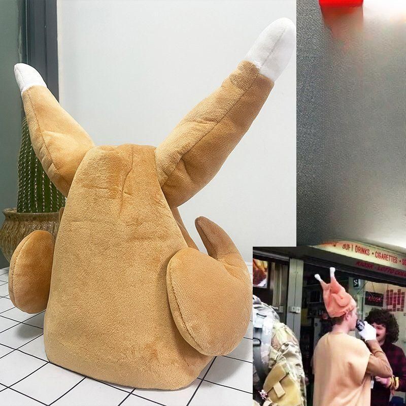 춤추는 산타 모자 칠면조 댄싱 거꾸로 크리스마스 레크레이션 특이한 생일 힙한 촬영 소품