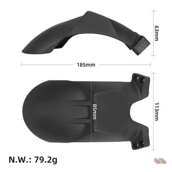[오늘출발] Kukirin For G2 Pro DB 전동 스쿠터 휠 머드 가드는 진흙과 모래 부품의 튀는 것 효과적으로 차단합니다.