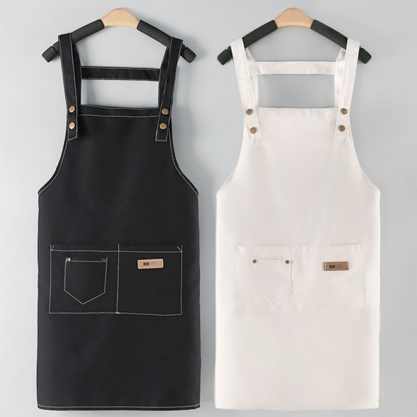 [오늘출발] 1+1 캔버스 주방 앞치마 원피스형 방수 카페 바리스타 어린이집 미용실 공방 캔버스앞치마 1+1