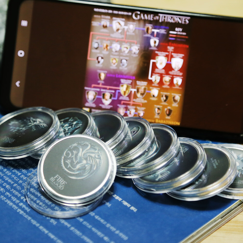 왕좌의 게임 기념주화코인 9종세트