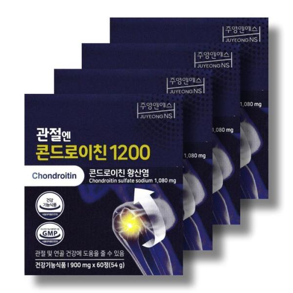 셀러허브 식품 주영엔에스 관절엔 콘드로이친 1200 4박스 /wb