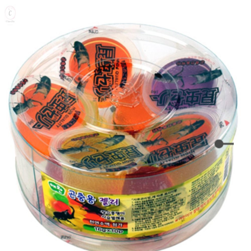 [오늘출발] 채진쓰토어 애완 곤충용 젤리 장수풍뎅이 사슴벌레용 16GX10P 곤충용품 먹이 장수풍뎅이먹이 건강한사료