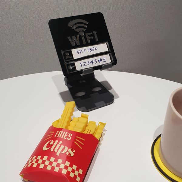 TOO 카페 실내 무료 와이파이 무선 인터넷 아크릴 스티커 알림표시