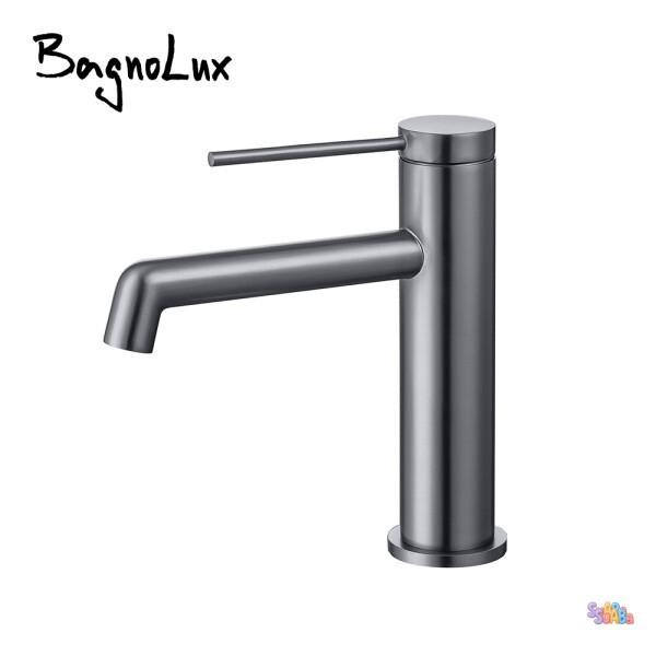 [오늘출발] 욕실 세면대 수도꼭지 싱글 핸들 데크 장착 세라믹 플레이트 스풀 믹서  온수 탭  바놀룩스 황동  신상 스