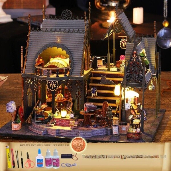 ROKR 홀로매직시티 입체 3D DIY 수제 나무 조립 퍼즐