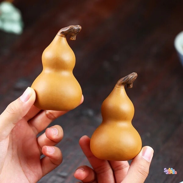 [오늘출발] 보라색 점토 차 품 행운의 과일 조각 홈 테마 호박 시간 놀이용품