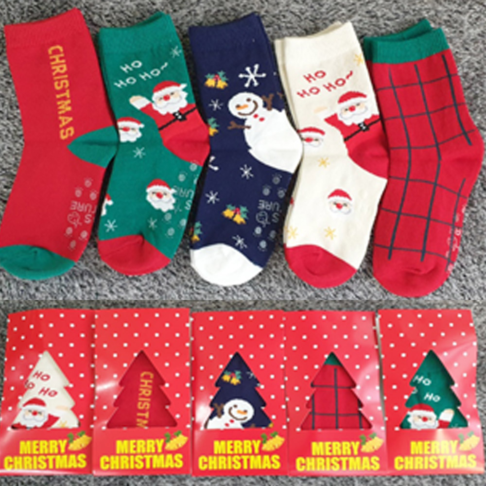 [오늘출발] J호이산타5족 봄 여름 가을 겨울 크리스마스 아동 양말 유아 아기 답례품 초등 방한 어린이 집 선물세트