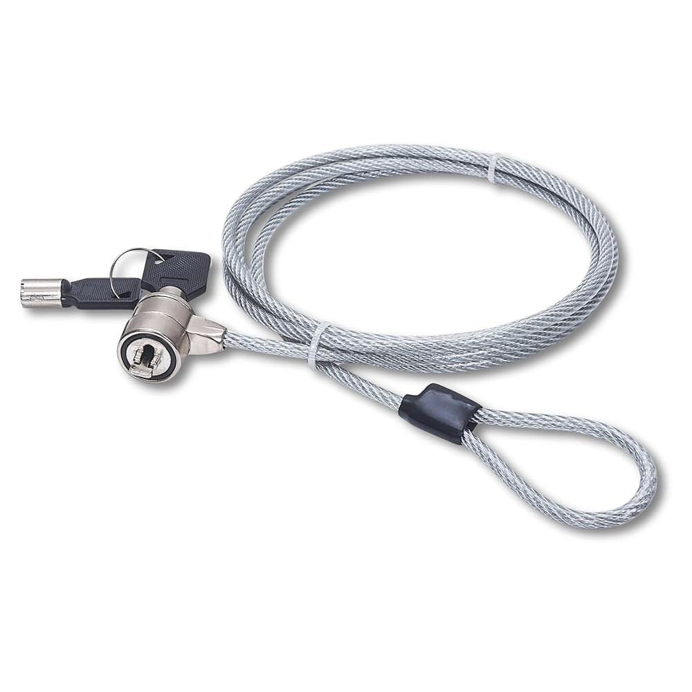 [오늘출발] 맨해튼 노트북 잠금 - 4.6피트 케이블 K-슬롯 2개의 키가 포함된 방사형 설계 컴퓨터 노트북 디스플레이