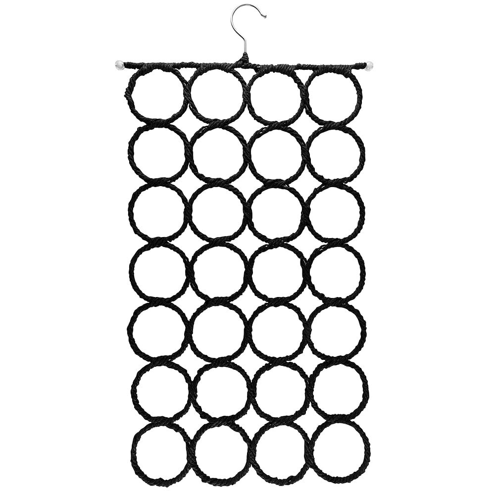 [오늘출발] 슈퍼 Z 아울렛 접이식 28 링 홀 슬롯 공간 절약 의류 옷장 걸이 스카프 넥타이 벨트 홈 침실 욕실 거실용