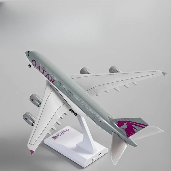 [오늘출발] 비행기1:250 스케일 380 UAE 카타르 프랑스 싱가포르 에어버스 모델 30cm A380 조명 포함 ABS 버전 랜딩 기