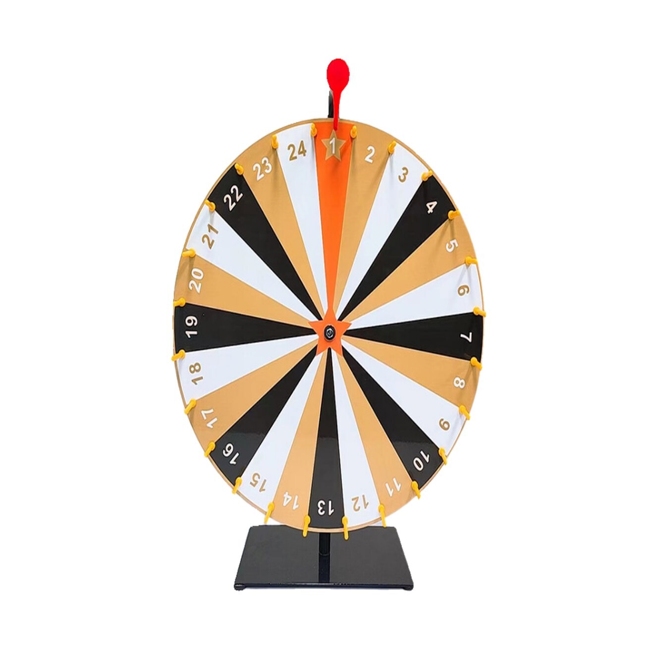 [오늘출발] 12인치 룰렛 행사용 룰렛판 돌리기 패널 원판 보드게임 돌림판 레드 30cm