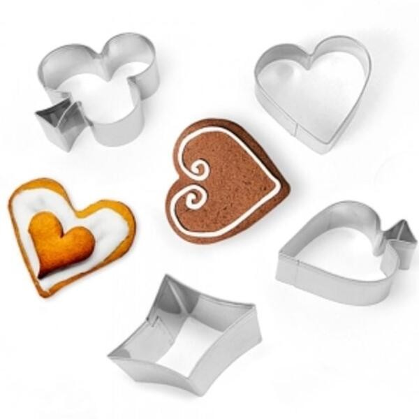 아트박스와인앤쿡 포커 모양 베이킹 쿠키커터 4종세트