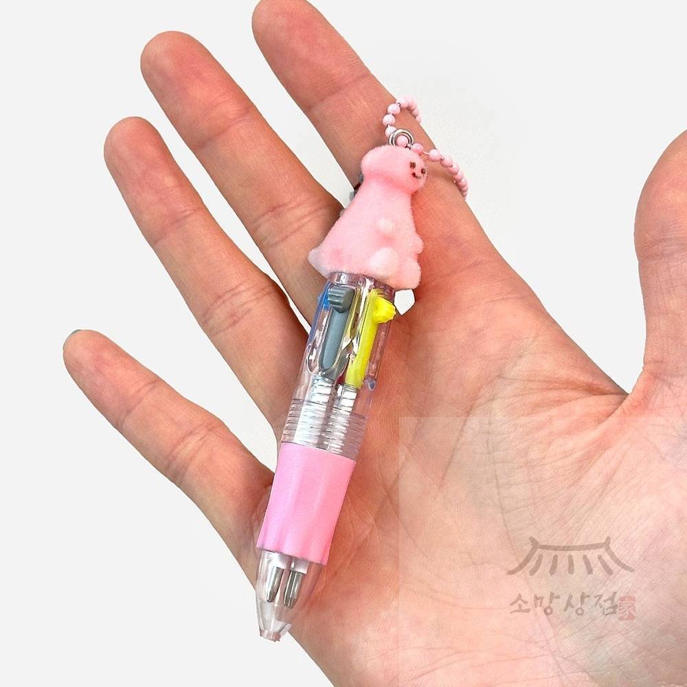 [오늘출발] 알바용 미니 4색 키링 볼펜 (랜덤발송) 재밌는모양볼펜 볼펜판촉물 학용품펜 단체선물