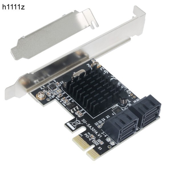 [오늘출발] Marvell 88SE9215 PCIE-SATA 카드 PCI-E 어댑터 Express-SATA3.0 확장 SSD HDD IPFS 마이닝용 4포트 SATA I