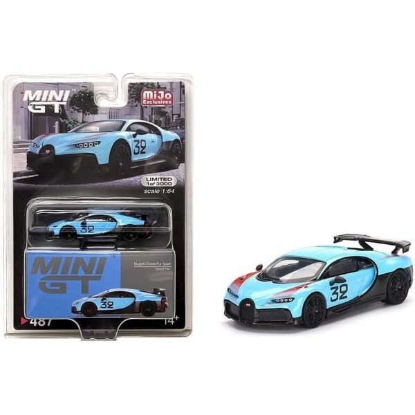 Truescale Miniatures 트루스케일 미니어처 모델카 부가티 치론 푸르 스포츠 그랑프리 1 64 다이캐스트