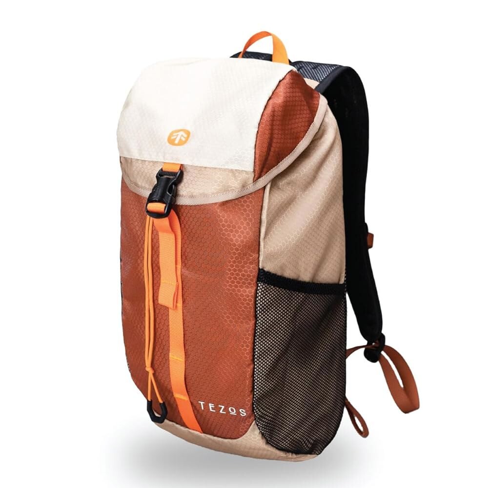 [오늘출발]테조스 주니퍼 데이팩 캠핑 여행 자전거 타기 야외용 경량 하이킹 백팩 및 수분 보충 팩 16리터(사막 모래)