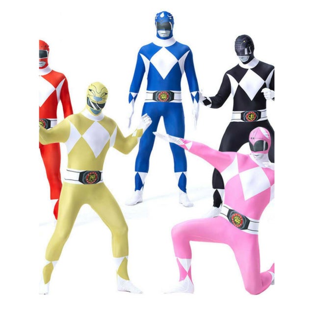 파워레인저 프레 후레쉬맨 전신 스티커 즈 5인조 의상 파티룩 파워레인져 바디슈트 110