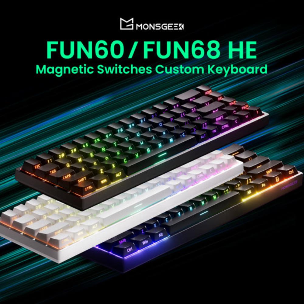[오늘출발] 아코 몬스긱 FUN68 FUN60 PROMAX HE 마그네틱 키보드 60% 65% 게이밍 키보드 래피드 트리거 8K 커스텀 게이