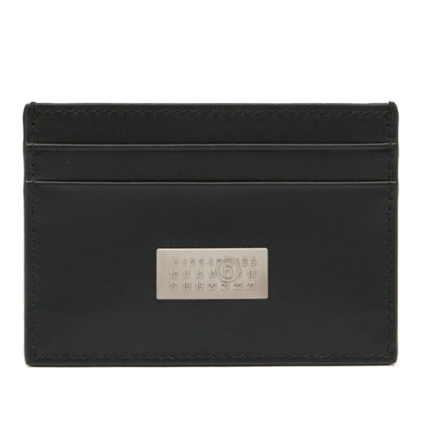 메종마틴마르지엘라 MM6메종마르지엘라 플랫 슬림 카드 슬롯 메탈 로고 카드지갑 SA5U