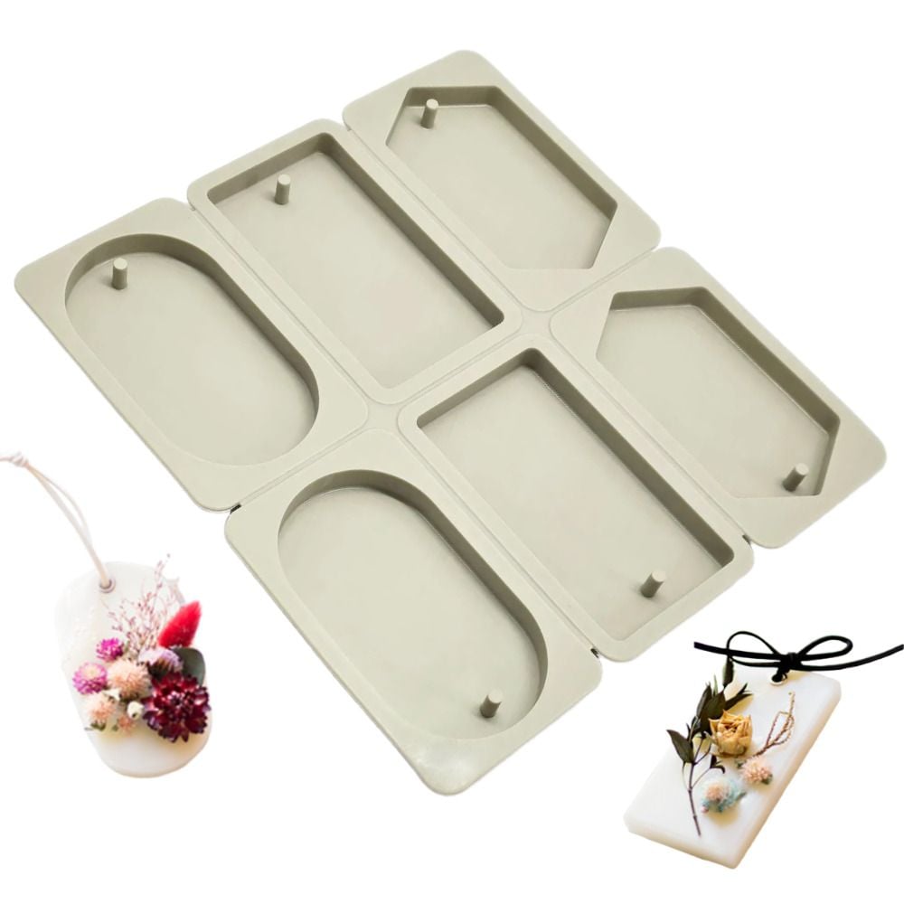 혼합 6구 왁스 타블렛 석고 방향제 실리콘 몰드