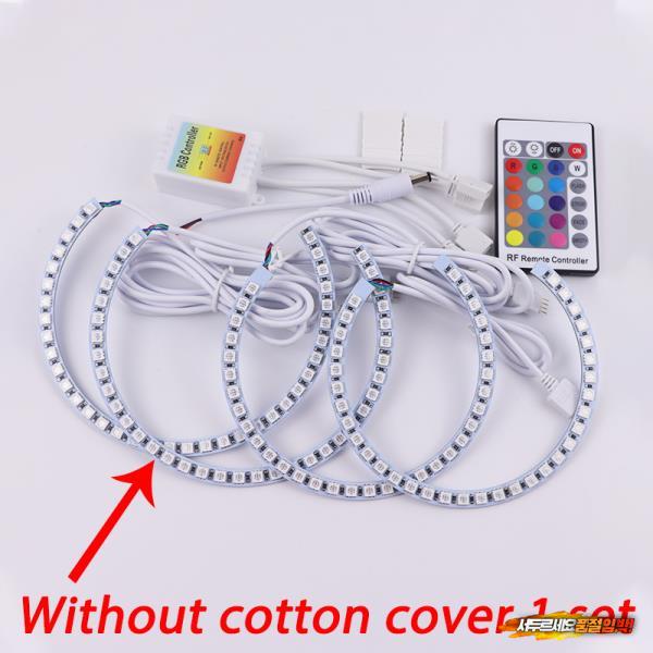 [호환] 호환 E46 RGB 코튼 엔젤 아이 키트 헤일로 링 131mmx4 BMW E36 E38 E39 525i 528i 530i 540i 740i 750i 730