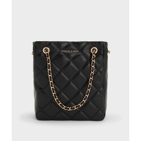 CHARLES KEITH Alva 알바 퀼트 브레이드 스트랩 숄더백