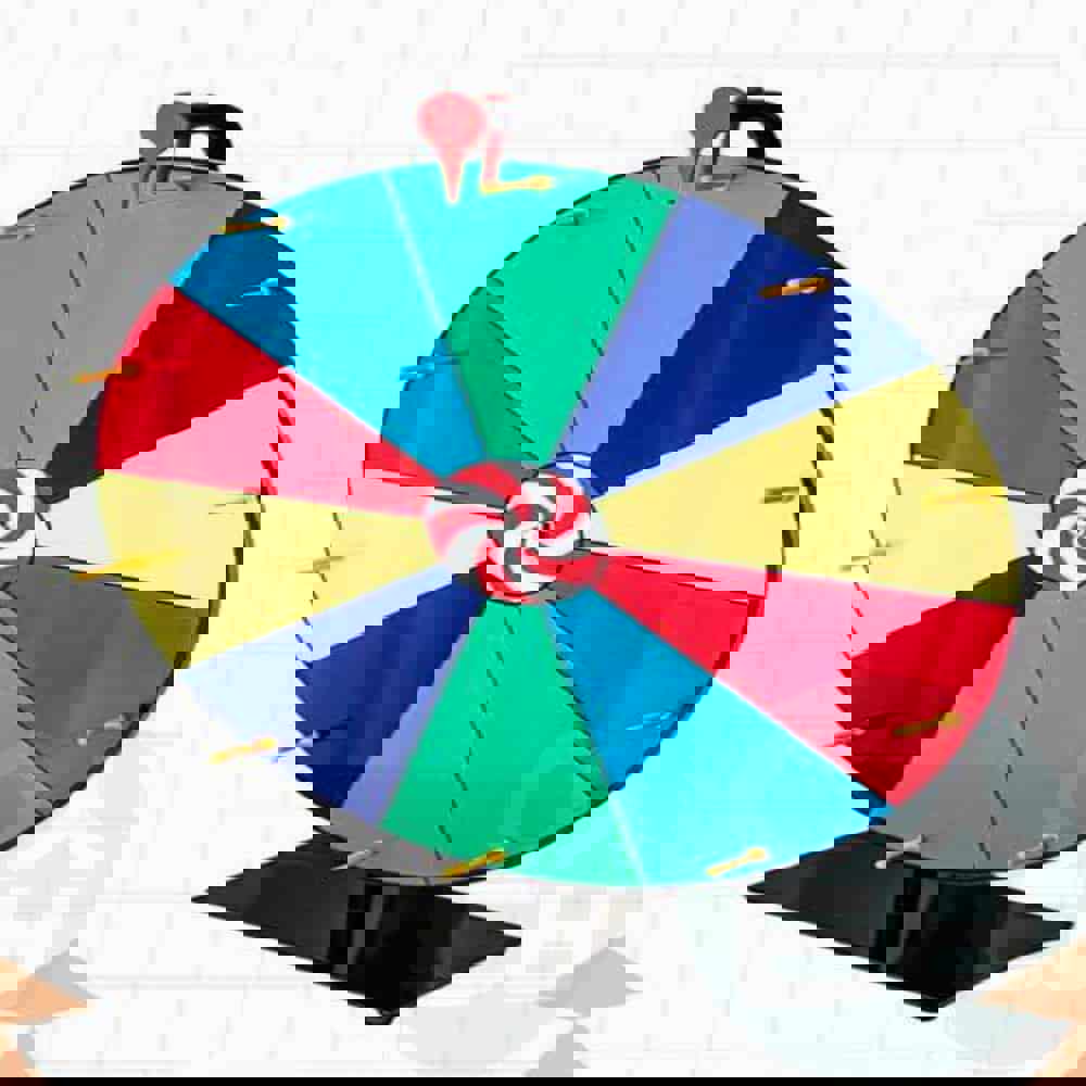 위라이즈 룰렛 돌림판 50CM 참여형룰렛판 이벤트돌림판 룰렛게임세트 룰렛돌림판 룰렛판세트 룰렛대형추첨