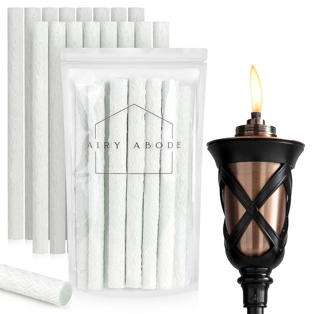 [오늘출발] 티키 토치용 에어리 숙소 교체 랜턴 윅스 - 16개 세트