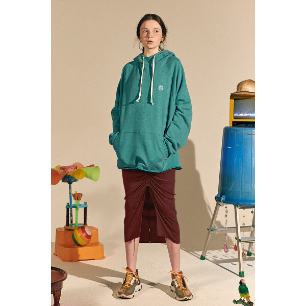 테이즈 Sedo Jersey String Skirt_Burgundy