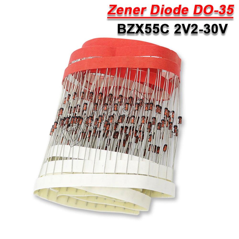 [오늘출발] 제너 다이오드 DO 35 1/2W BZX55C3V3 5V1 3 7 5/8 5개/6 2/9 8V2 9V1 100 4V7 1 15V 10V 13V 11V 6V2 18V