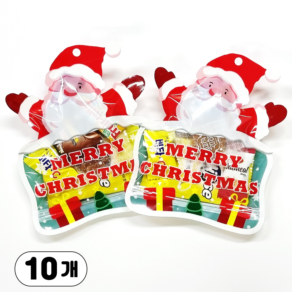 [오늘출발] 크리스마스간식 산타7종 이클립스 10개 성탄절 교회 성당 간식세트 구디백 스티커무료+3시이전 당일출고