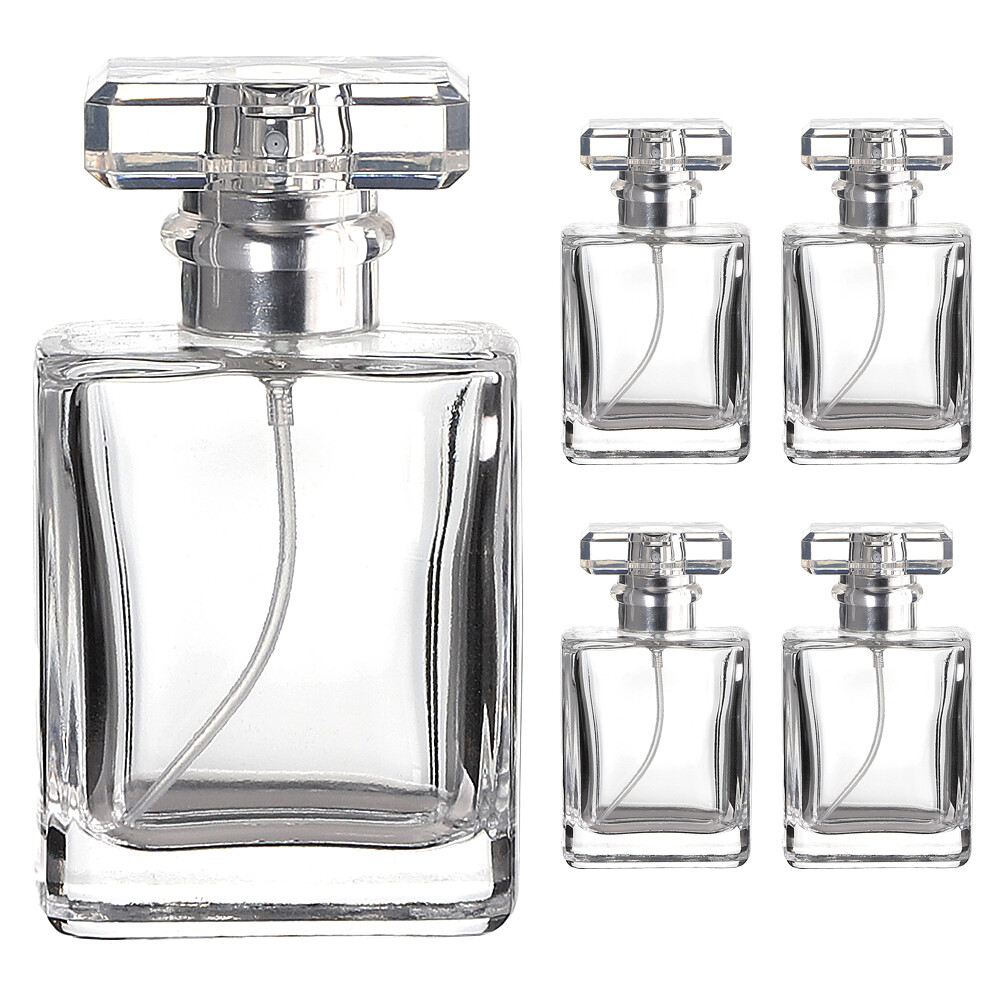 [오늘출발] 카타니아 실버캡 50ml X 5개 향수병 스크류타입 공병 용기 만들기 재료 퍼퓸 스프레이 유리 DIY 카타니아 실