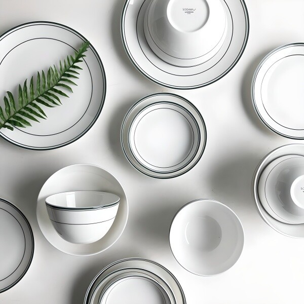 (한국도자기 공식 스토어) 수피아 블루 4인 그릇세트 식기세트 홈세트 17p