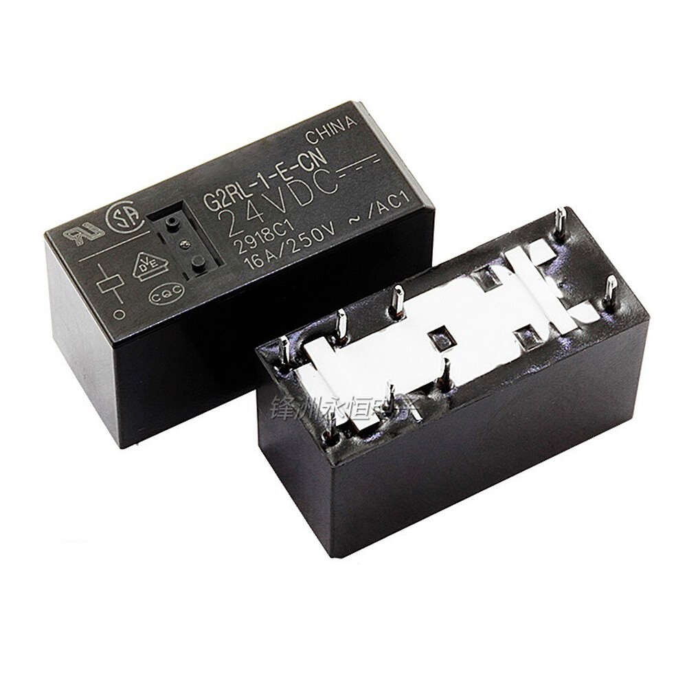 [오늘출발] 24VDC LOGIC 8PIN G2RL1ECN5VDC POWER 12VDC 16A 2개 릴레이 s-OE
