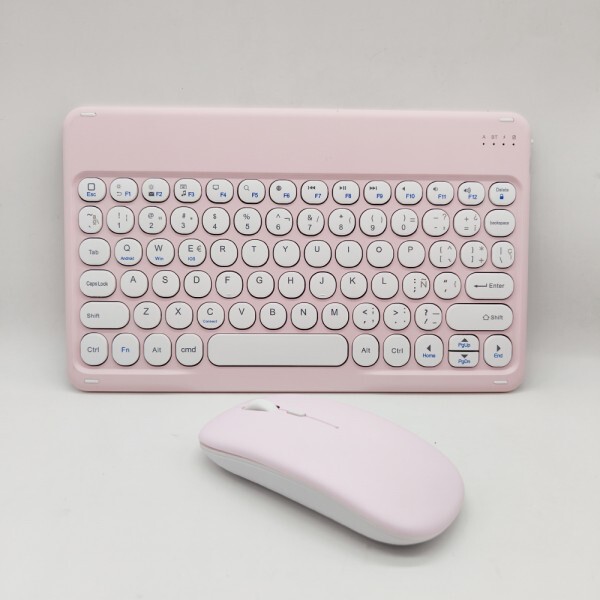 스페인어 블루투스 키보드 iPad Pro 용 10 인치 무료 마우스 공기 자석 키패드 미니 휴대용 PC 태블릿 무선