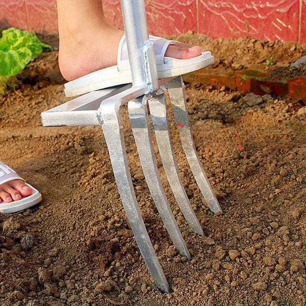 [오늘출발] 뿌리 캐는 도구 뒤엎기 수확삽 마늘삽 뿌리식물 수확기 삽자루 5톱니 강퀴 타인 고구마