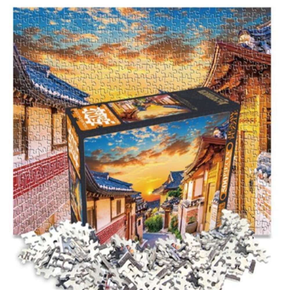 [오늘출발] 마르셀레 직소퍼즐 한옥마을의 일몰 500조각 퇴근후취미 혼자하는취미 집에서취미 집에서할수있는취미