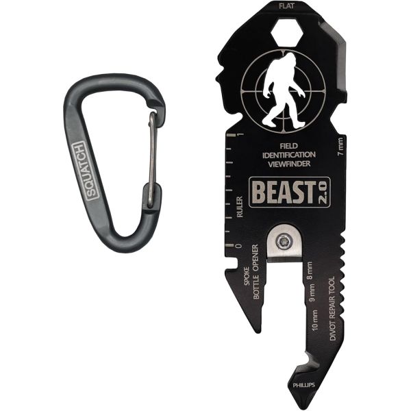 비스트 빅풋 탐험 및 생존 도구 다용도 공구 병따개 사스콰치 예티 캠핑 하이킹 팬들을 위한 선물 - 드라이