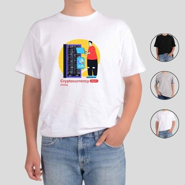 애쉬오트밀 반팔티 가상화폐 비트코인 블록체인 BB (WFG2QQI)