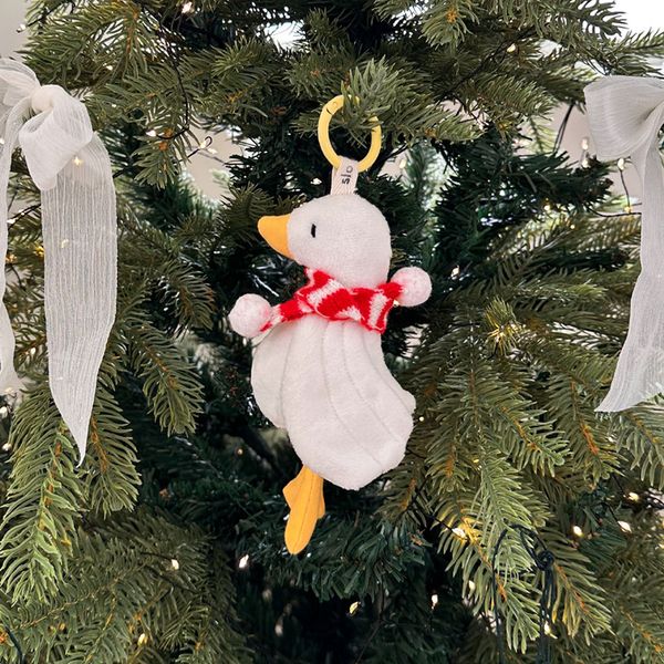 주문제작 행운오리 키링 - 화이트