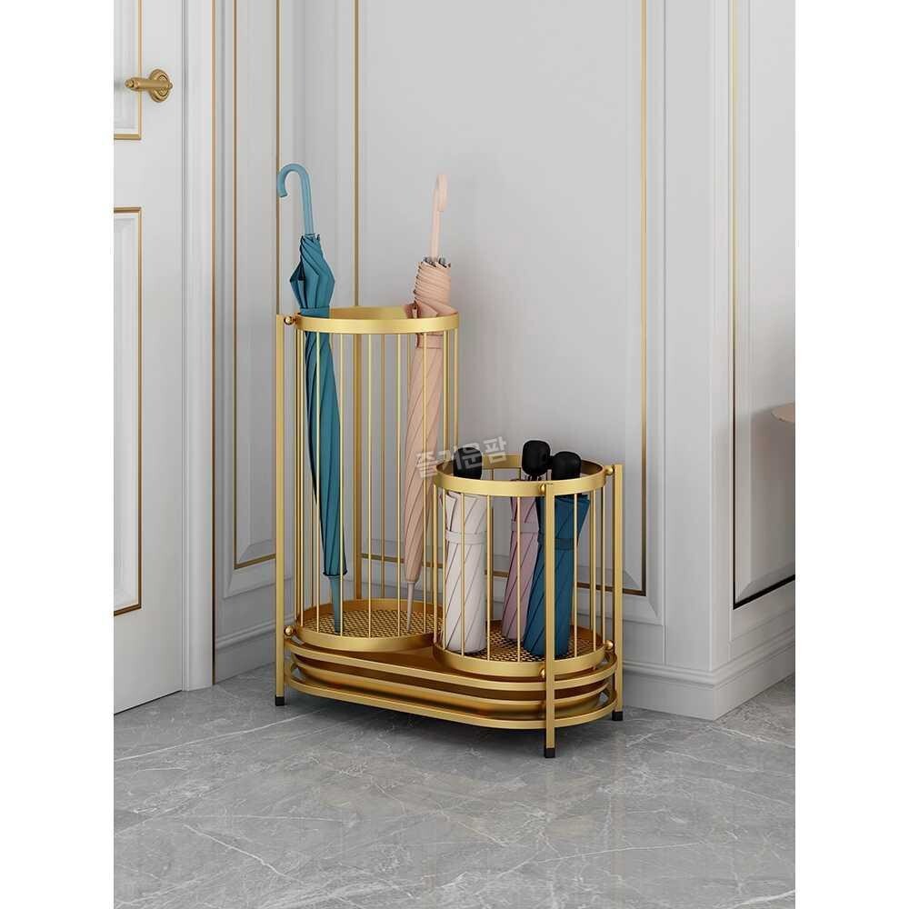 [오늘출발] 비템포 철제 카페 우산꽂이 s사이즈 가정용 vmt735 업소용 골드 d타입 사각