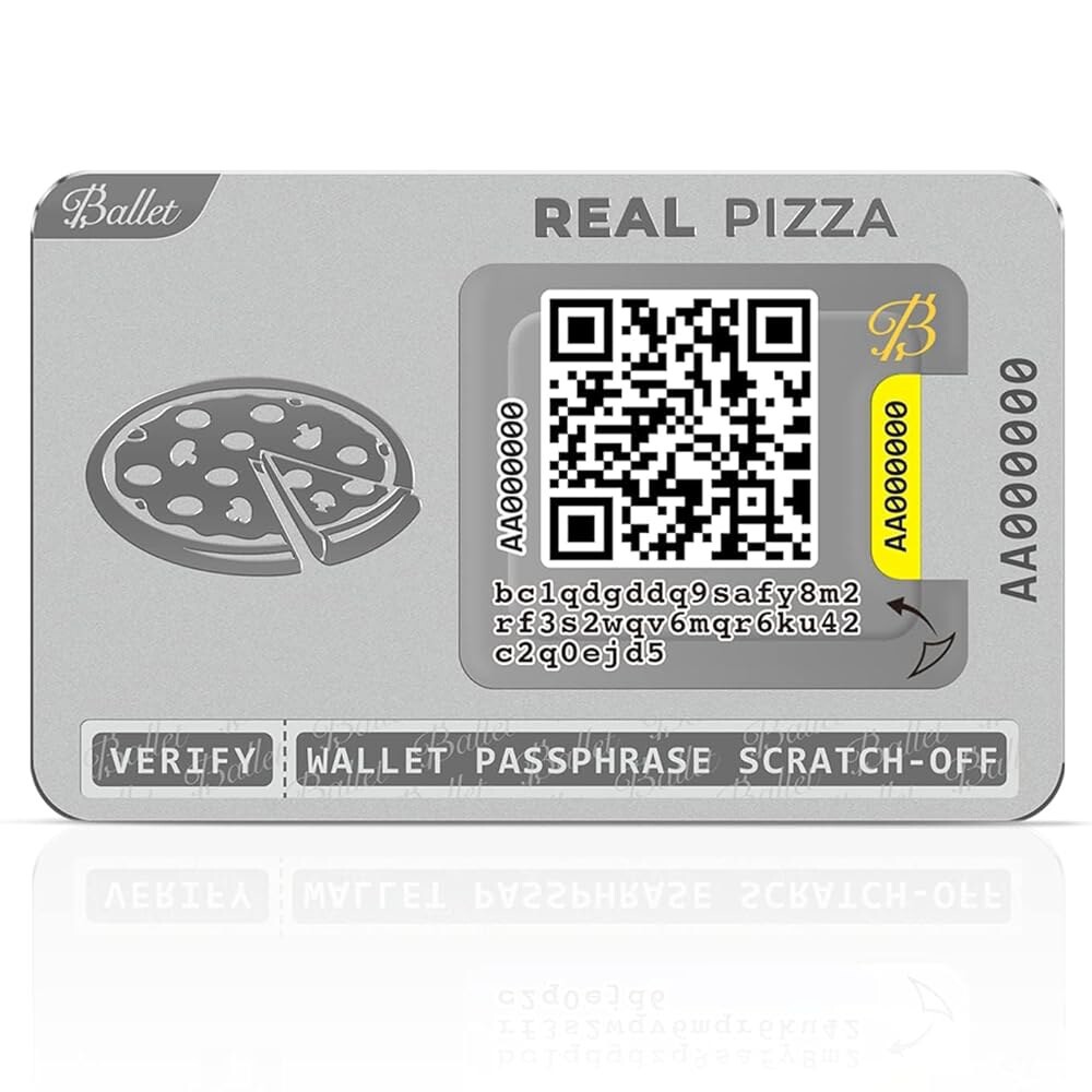발레 2팩 리얼 피자 - 가장 쉬운 암호화폐 콜드 스토리지 비트코인 이더리움 XRP 라이트코인 및 200개 이상