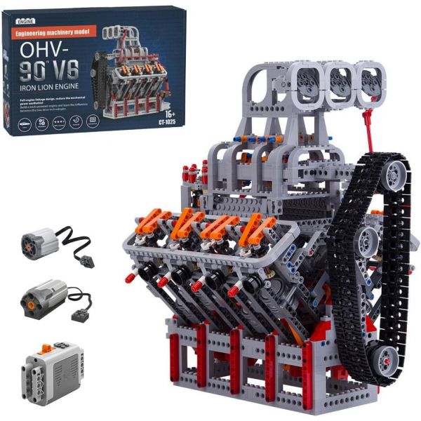 8805603 만들기 놀이 취미 블럭 블록 185 V8 엔진 모델 빌딩 세트 1 스케일 5.0L 4 스트로크 기계식 복제품