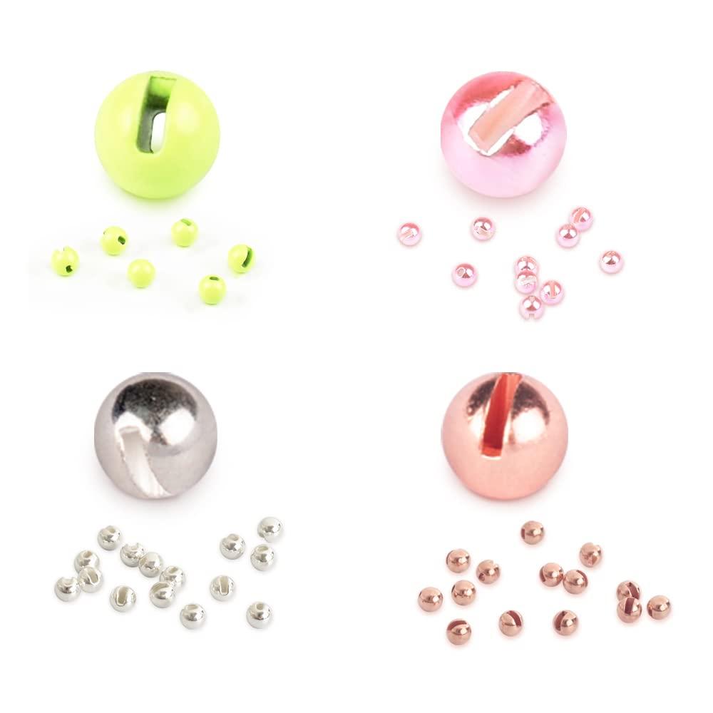 빠른배송 MUUNN 플라이 타이 텅스텐 비즈 200개 플라이 타이 소재용 슬롯 텅스텐 비즈 헤드 콤비네이션 B