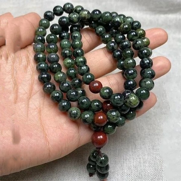 [오늘출발] 자연 티베트어 옥 의학 Wangshi 라이브 마그네틱 108 멀티 서클 팔찌 건강 관리 남성과 여성 쥬얼리