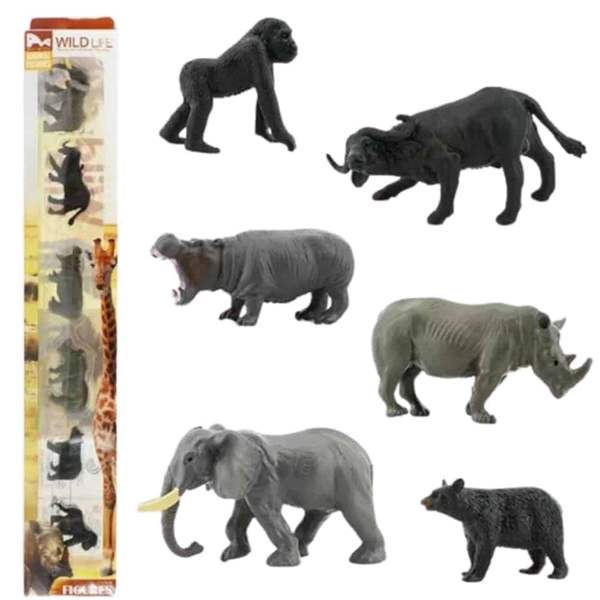 야생동물피규어 버팔로피규어 코끼리와 야생친구들 동물피규어 동물장난감 코끼리피규어