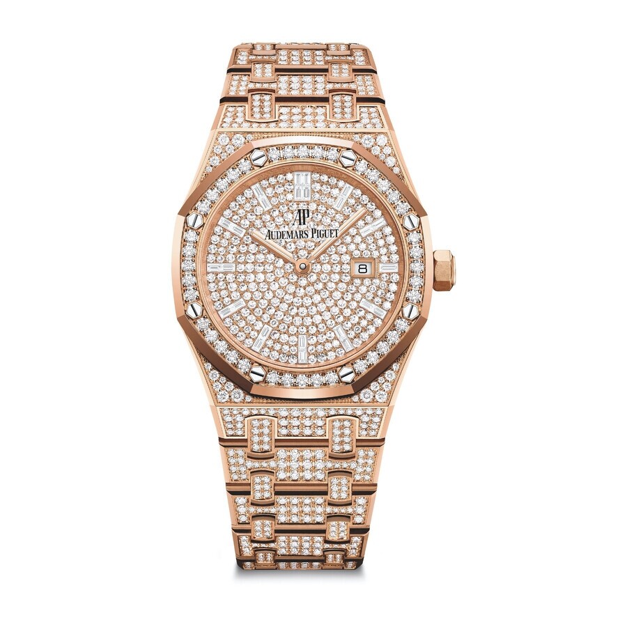 오데마피게 Audemars Piguet Royal Oak Quartz Diamond Ladies Watch 67652ORZZ1265OR01 Metal LuXury 오크